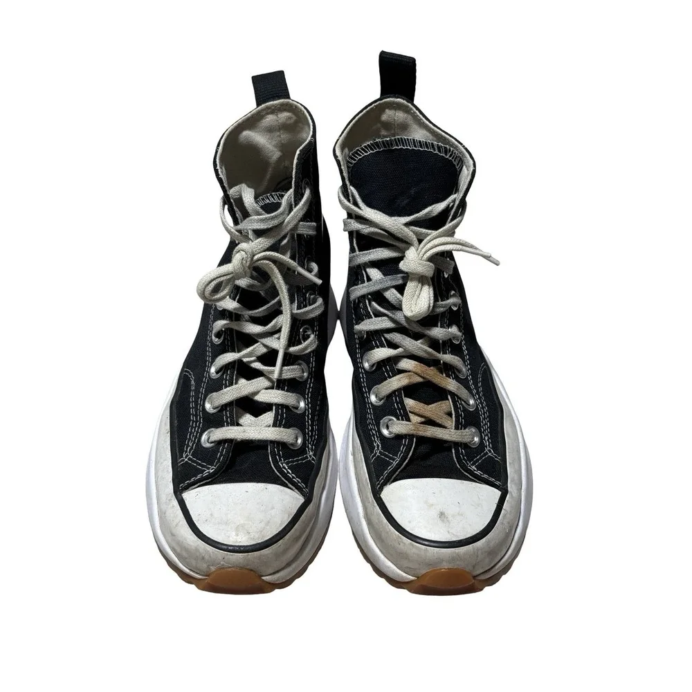 Converse Run Star Hike Black High‎ Top Platform Canvas Sneakers M6.5 W8